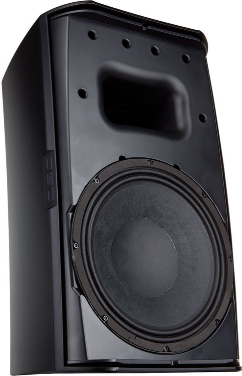 Q-SYS AD-S112-SW-BK 12-inch Surface Subwoofer - Includes Mounting Yoke and Weather-In Cup - Black - PSSL ProSound and Stage Lighting