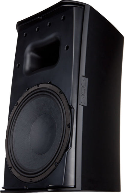 Q-SYS AD-S112-SW-BK 12-inch Surface Subwoofer - Includes Mounting Yoke and Weather-In Cup - Black - PSSL ProSound and Stage Lighting