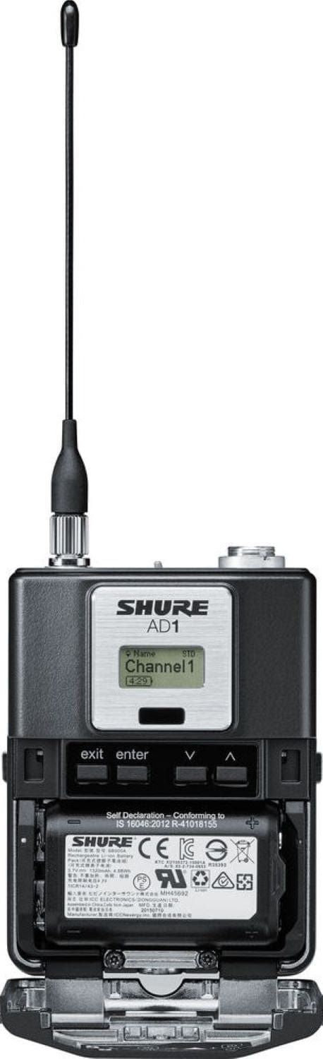 Shure Axient AD1 Bodypack Transmitter - G57 Band