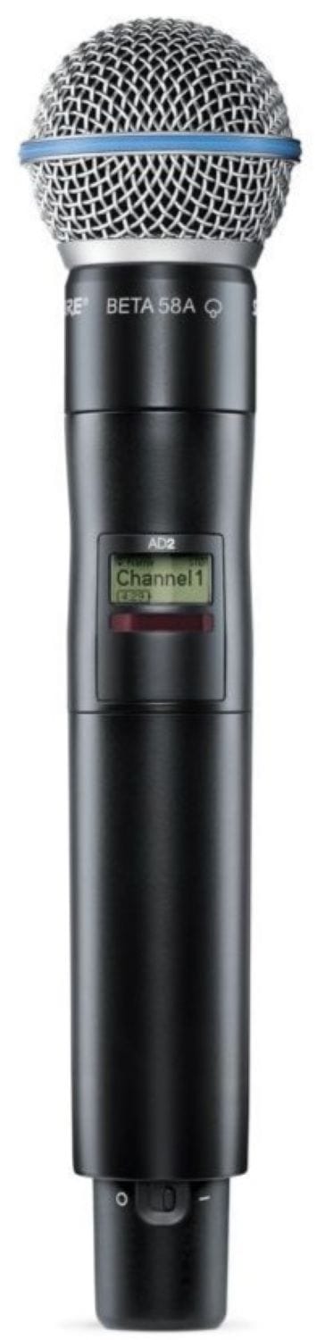 Shure Axient AD2/B58A Handheld Wireless Microphone Transmitter, X55 Band - PSSL ProSound and Stage Lighting