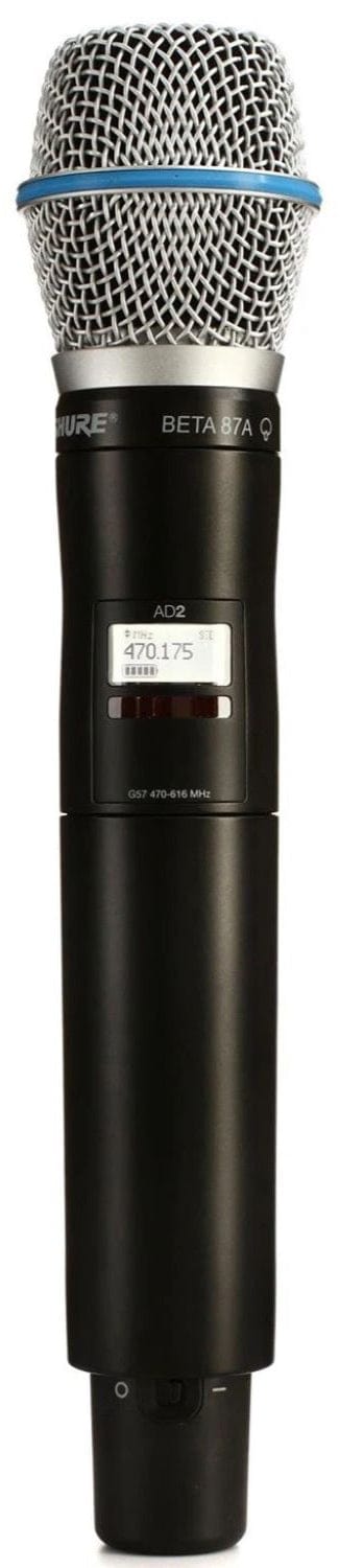 Shure Axient AD2/B87A Handheld Wireless Microphone Transmitter, X55 Band - PSSL ProSound and Stage Lighting