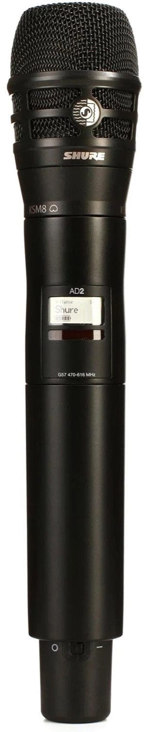 Shure Axient AD2/KSM8B Handheld Wireless Microphone Transmitter, K54 Band - PSSL ProSound and Stage Lighting