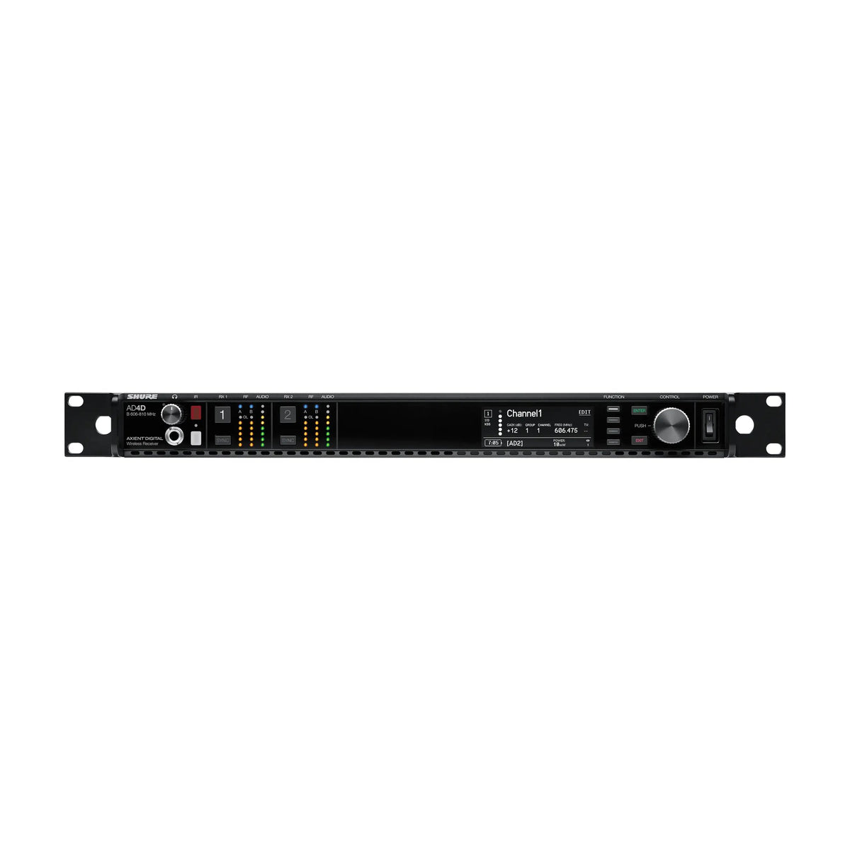 Shure AD4DUSTA=-A AD DUAL CH Rx 470-636 MHz TAA