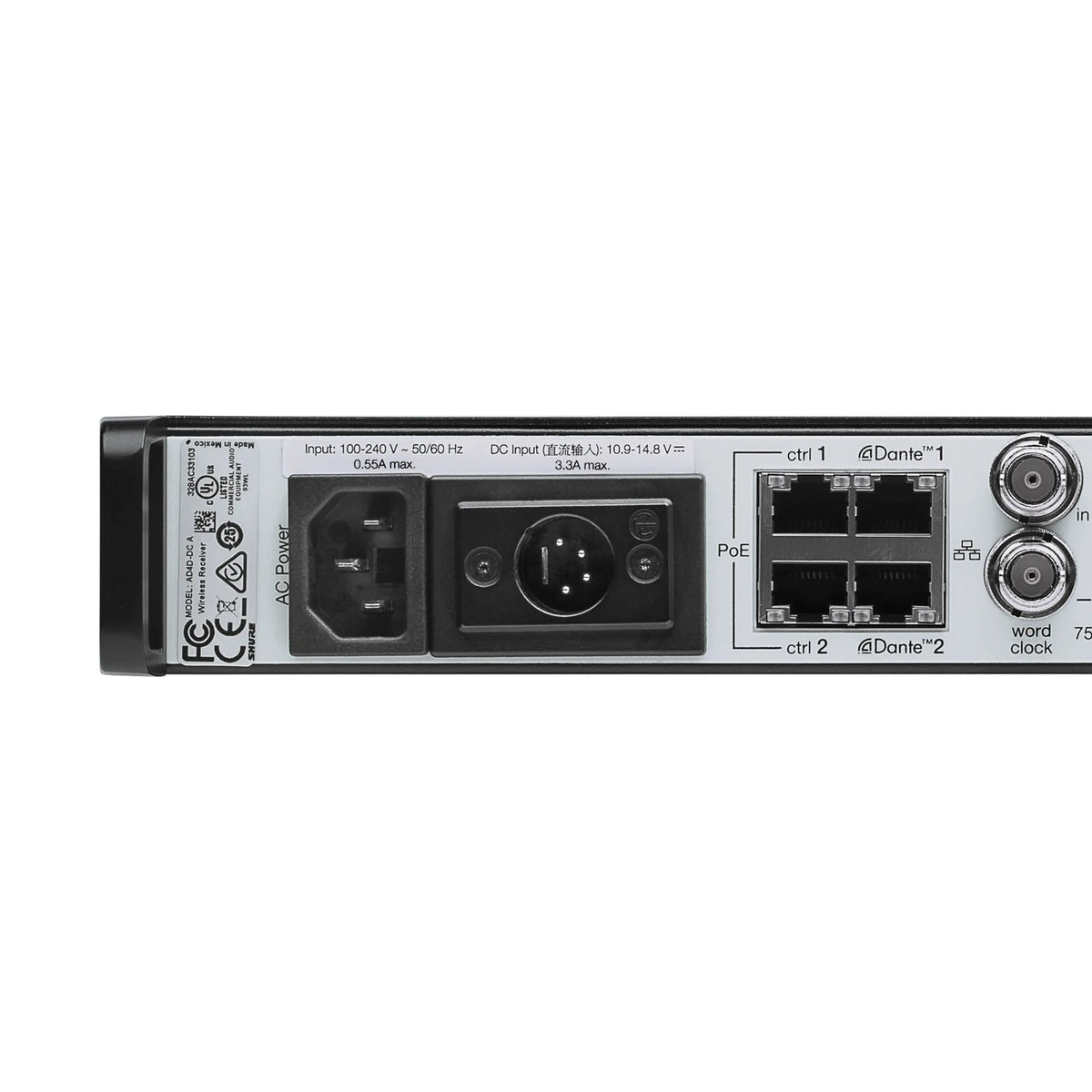 Shure AD4QNPTA=-A AD QUAD CH Rx 470-636 MHz TAA