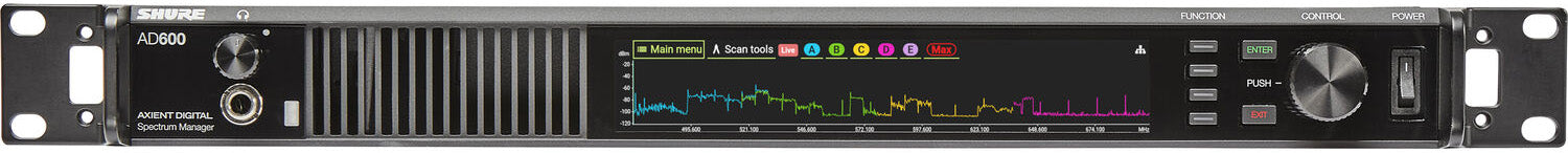 Shure AD600US Axient Digital Spectrum Manager with Included US Power Supply - PSSL ProSound and Stage Lighting