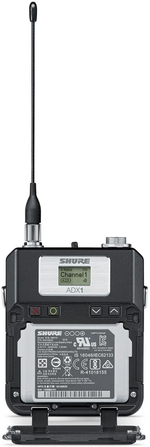 Shure Axient ADX1 Bodypack Transmitter - G57 Band – Solotech
