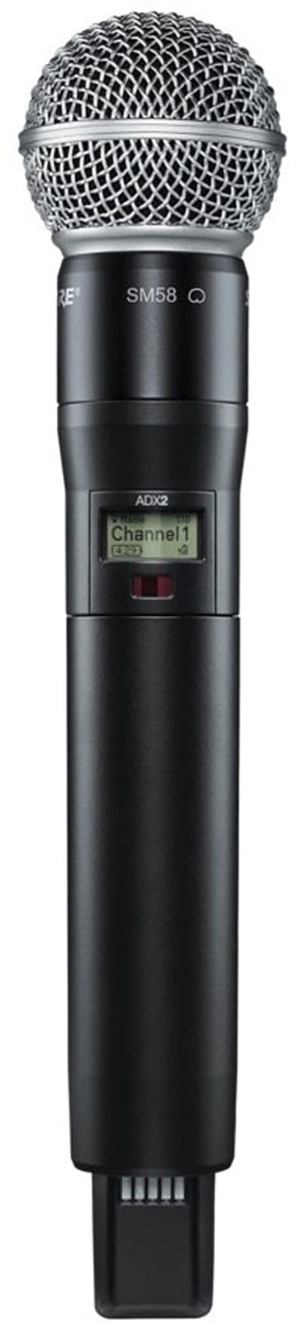 Shure Axient ADX2/SM58 Handheld Wireless Microphone Transmitter, G57 Band - PSSL ProSound and Stage Lighting