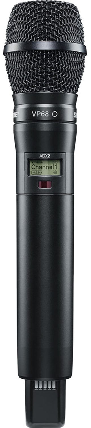 Shure Axient ADX2/VP68 Handheld Wireless Microphone Transmitter, K54 Band - PSSL ProSound and Stage Lighting