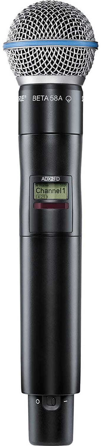 Shure Axient ADX2FD/B58 Handheld Wireless Microphone Transmitter, X55 Band - PSSL ProSound and Stage Lighting