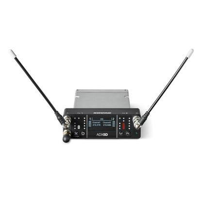 Shure ADX5DUSTA=-B ADX5D Portable Receiver, 606-810MHz TAA