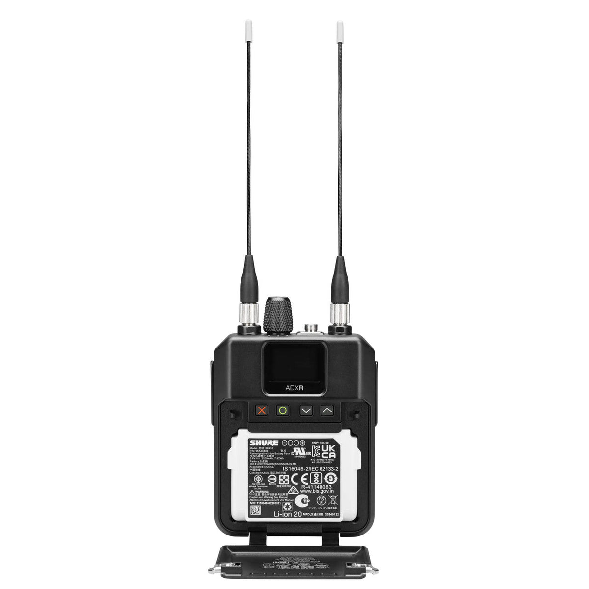Shure ADXR=-B AXIENT DIGITAL PSM ADXR BODYPACK RECEIVER B 606-810 MHz