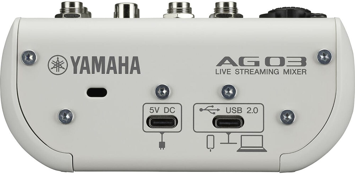 Yamaha AG03MK2-W 3-Channel Mixer / USB Interface for IOS/Mac/PC - White - PSSL ProSound and Stage Lighting