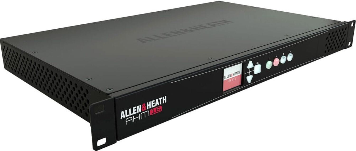 Allen & Heath AH-AHM-16 16x16 Audio Matrix Processor Compatible with IP1/IP6/IP8 Remote Control - PSSL ProSound and Stage Lighting