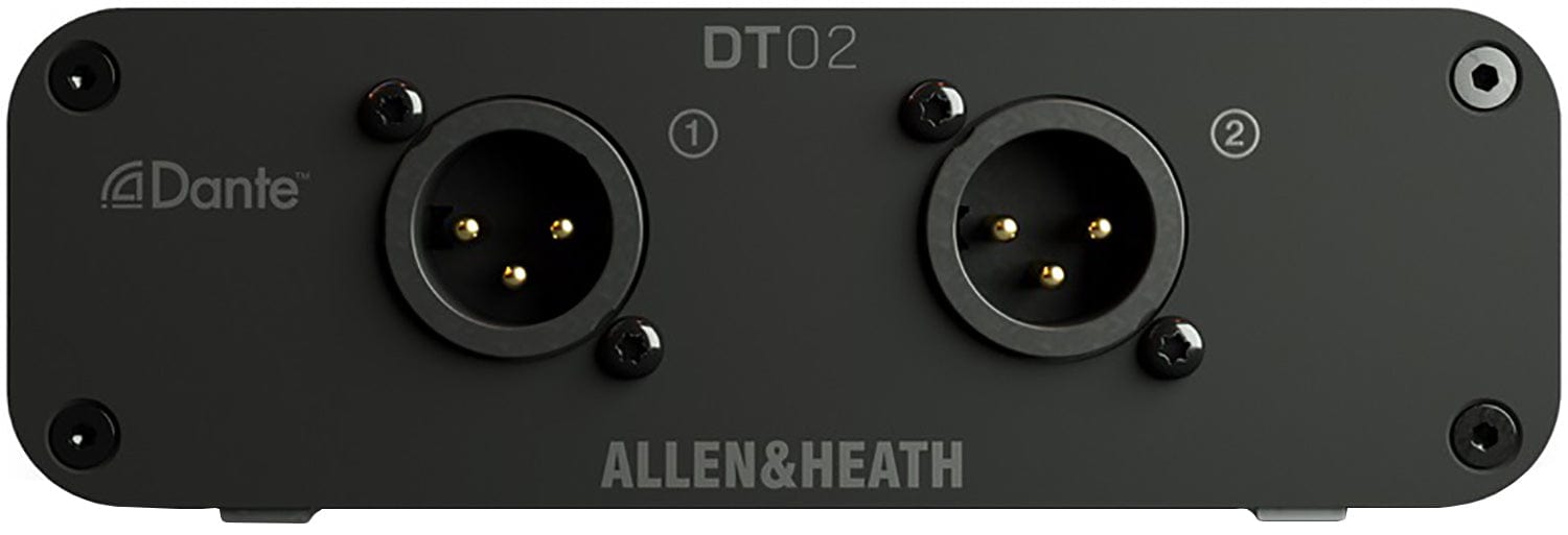 Allen & Heath AH-DT-02-M 2-Out Dante Output Expander with XLR/PoE/DC - Switchable 48kHz / 96kHz - PSSL ProSound and Stage Lighting