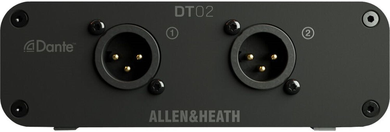 Allen & Heath AH-DT-02-X 2-Out Dante Output Expander with XLR/PoE/DC - Switchable 48kHz / 96kHz - PSSL ProSound and Stage Lighting