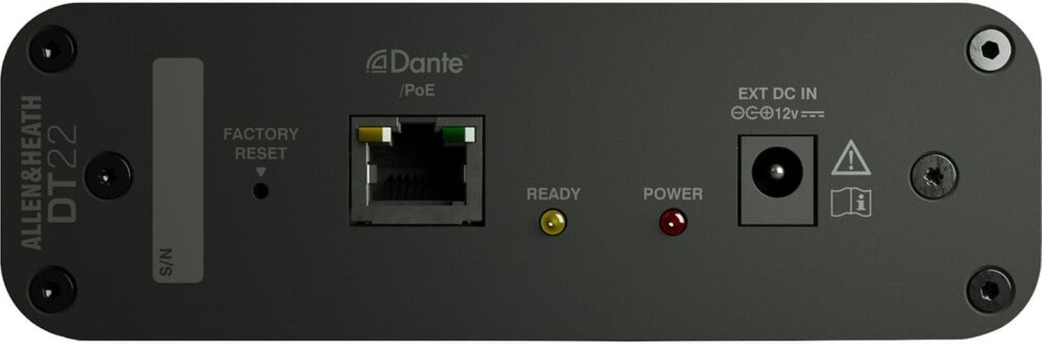 Allen & Heath AH-DT-22-M 2-In x 2-Out Dante I/O Expander with 2 dLive Mic/Line In and 2 Line Out - PSSL ProSound and Stage Lighting