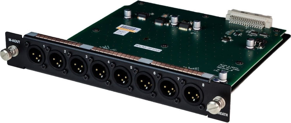 Allen & Heath AH-M-DL-AOUT-A DX32 8-Channel Analog Line Out Module ...