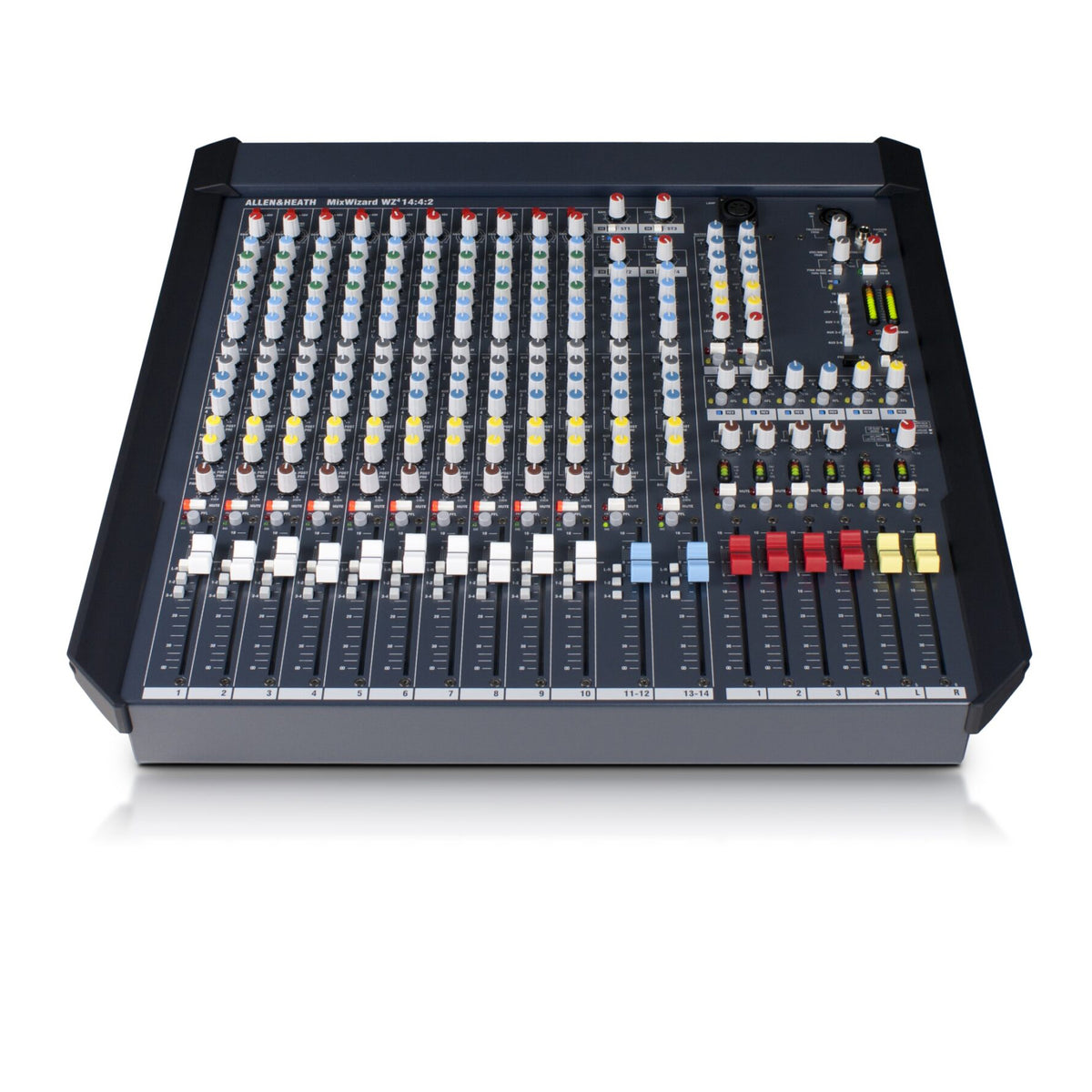 Allen & Heath AH-WZ414:4:2 10 Mic Line + 2 stereo rack mount mixer, 6 aux sends, 4 band EQ with dual swept mids, 4 Subgroups, rack mount