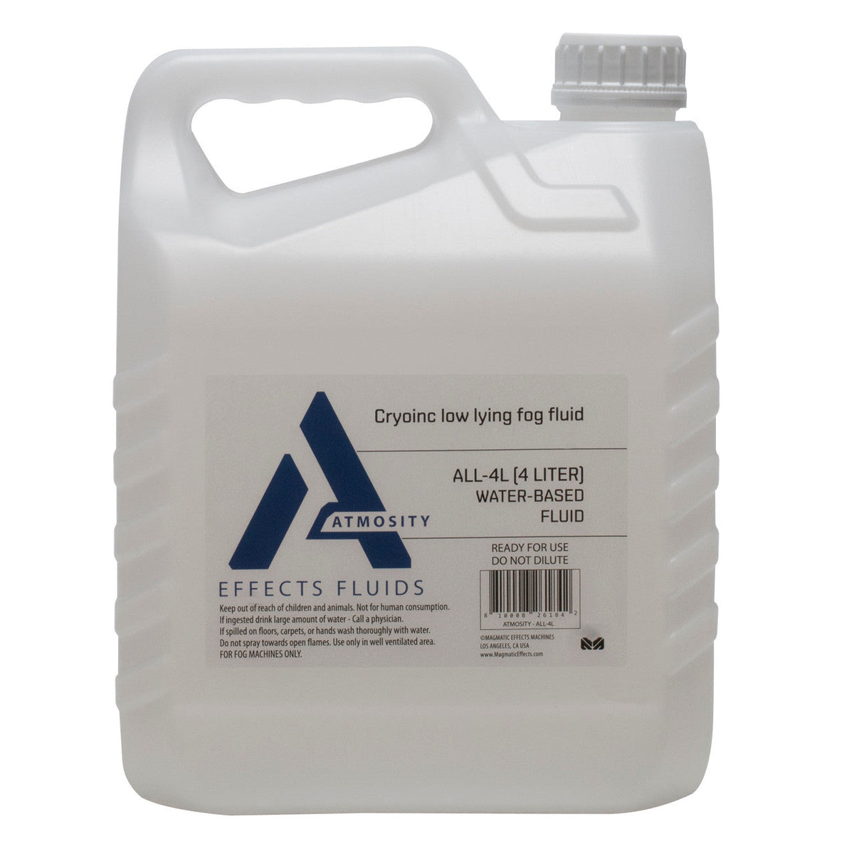 Elation ALL-4L Low Fog Fluid; Cryonic low lying