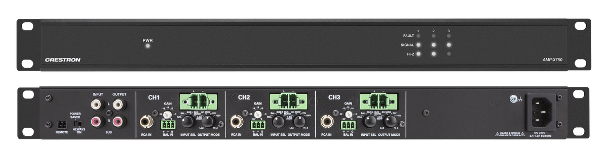 Crestron AMP-X750 X-Series Amplifier, 750 W