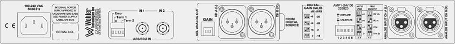 Wohler AMP1A106 Rack-Mount 2-Channel Audio Monitor - PSSL ProSound and Stage Lighting