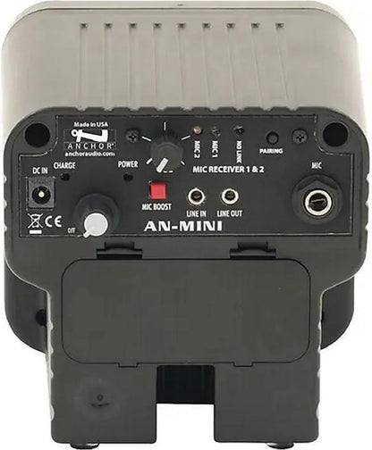 Anchor Audio MINI System ECO 1 MINI Portable PA, battery recharge kit, soft carry case, wired handheld microphoneModels Included: AN-MINIBT, RC-30, SOFT-MINI, MIC-50