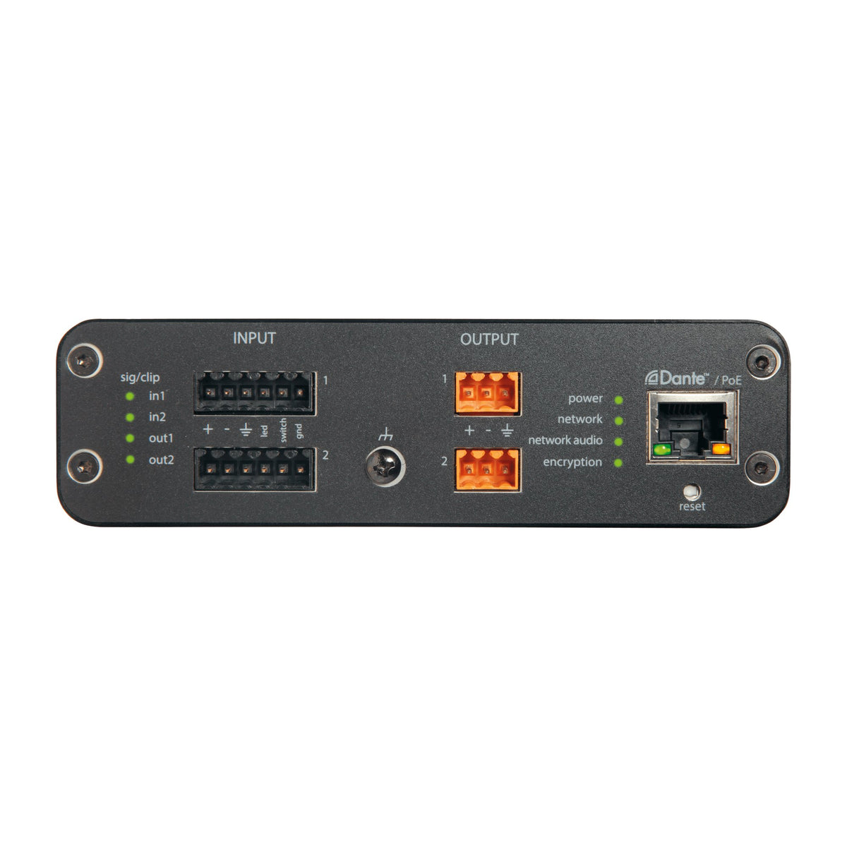 Shure ANI22-BLOCK-TA 2 CH IN/OUT - DANTE,1/3 RU,BLOCK TAA