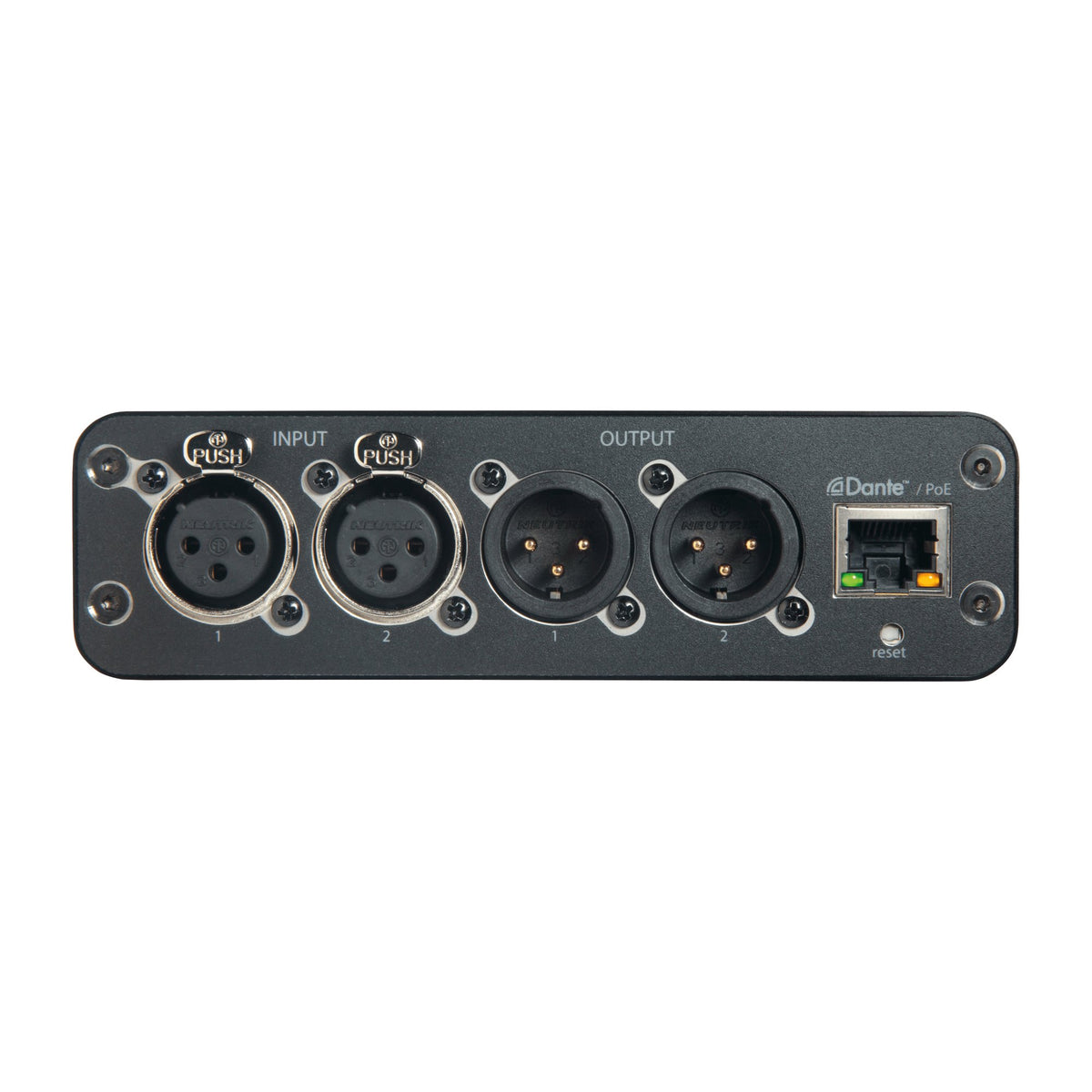 Shure ANI22-XLR-TA 2 CH IN/OUT - DANTE, 1/3 RU, XLR TAA