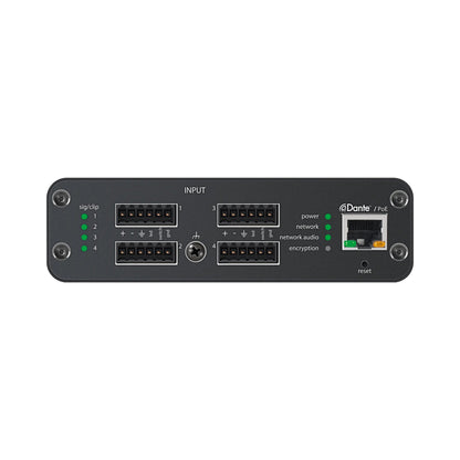 Shure ANI4IN-BLOCK-TA 4CH MIC/LINE IN-DNTE+LGC,1/3RU,BLOCK TAA