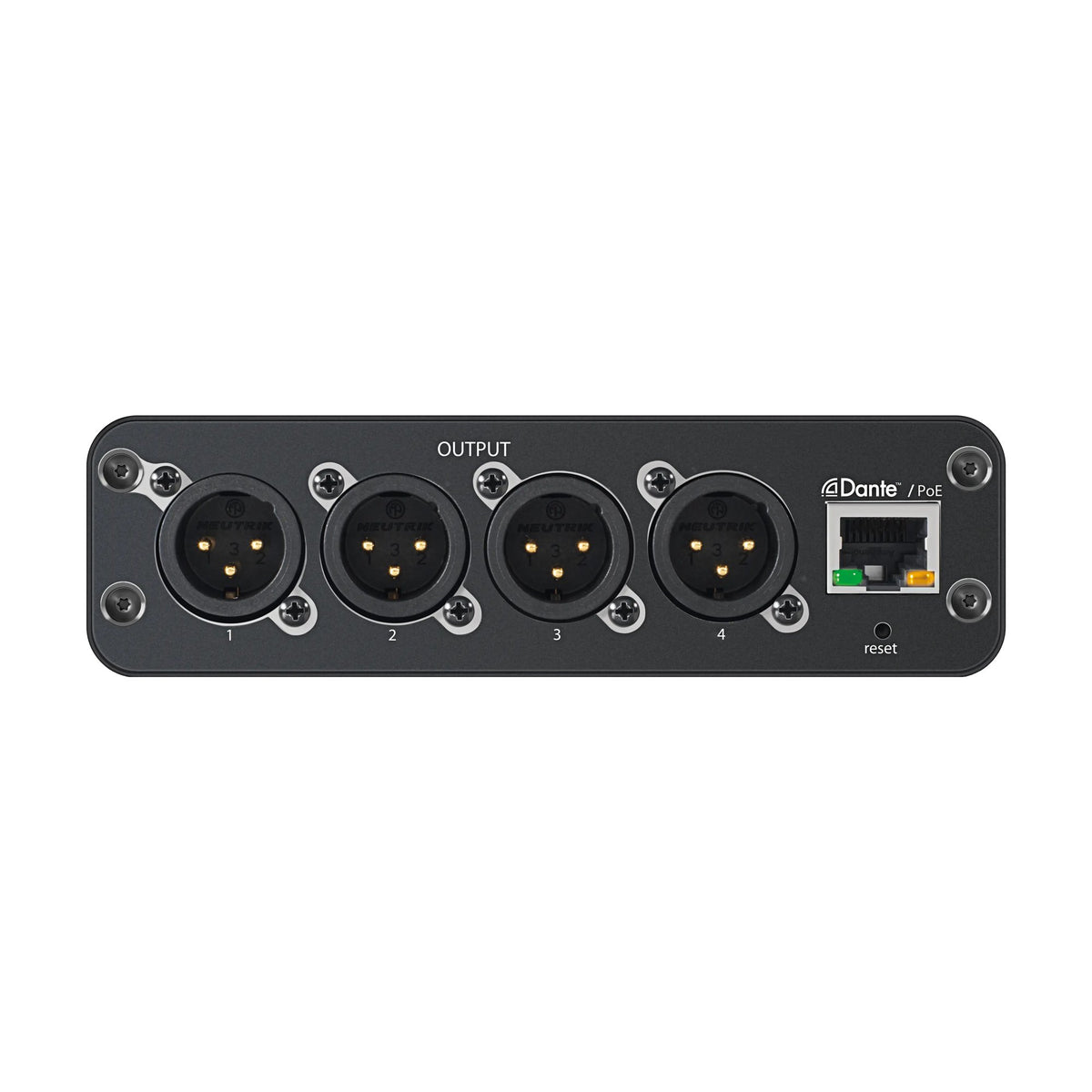 Shure ANI4OUT-XLR-TA 4CH MIC/LINE OUT-DNTE,1/3RU,XLR TAA