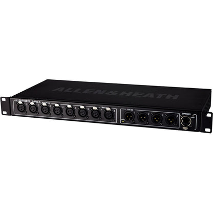 Allen & Heath AH-AR2-84-BLK 8in x 4out Remote AudioRack, dSNAKE I/O for expansion, 1 RU, 48kHz