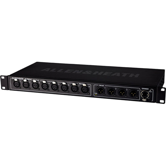 Allen & Heath AH-AR2-84-BLK 8in x 4out Remote AudioRack, dSNAKE I/O for expansion, 1 RU, 48kHz