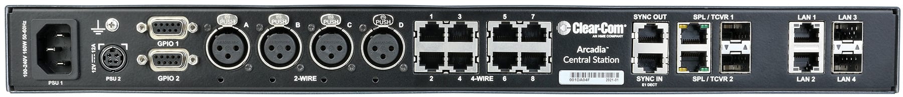 Clear-Com ARCADIA-X5-168P Arcadia Central Station with 168 Licensed Ports - 5 Pin Headset Connector - PSSL ProSound and Stage Lighting