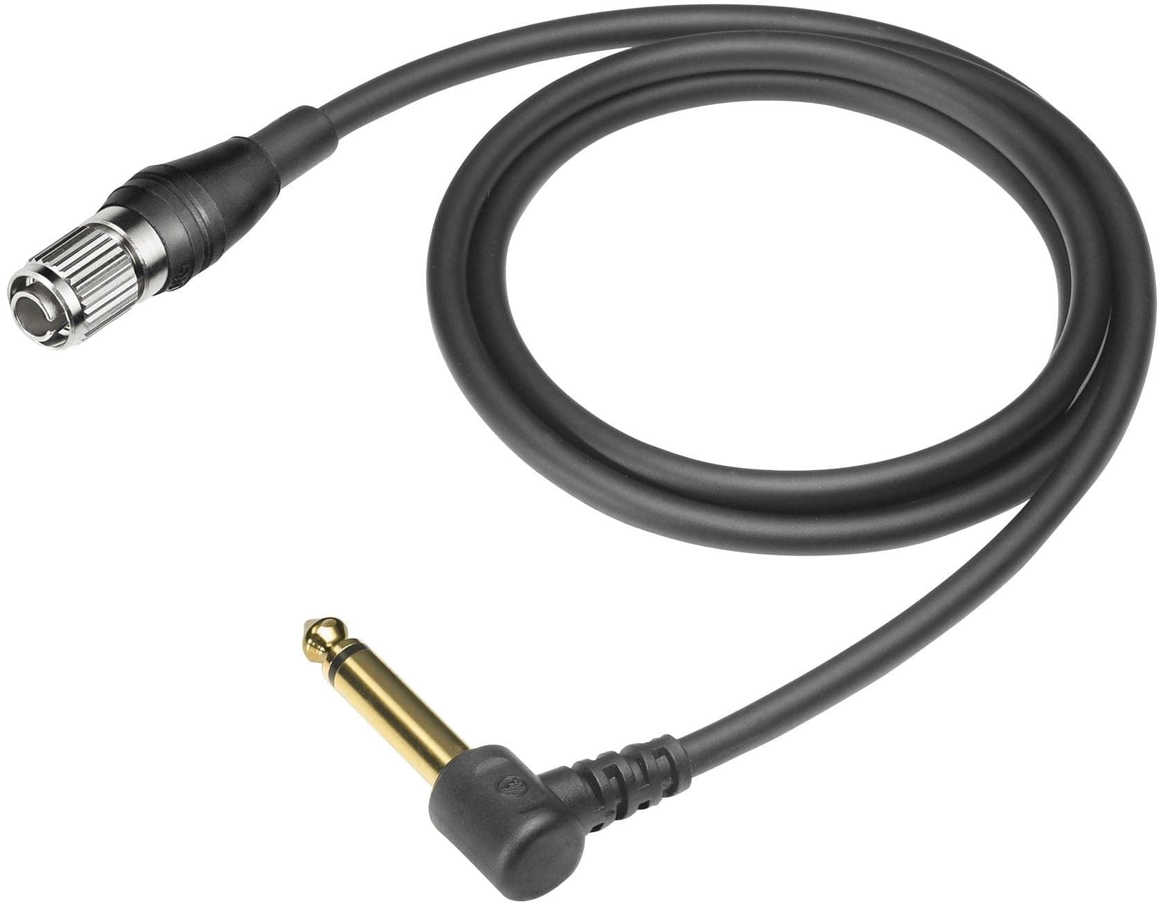 Audio-Technica AT-GRCH Hi-Z 1/4 Inch Instrument Cable - 90-Degree ...