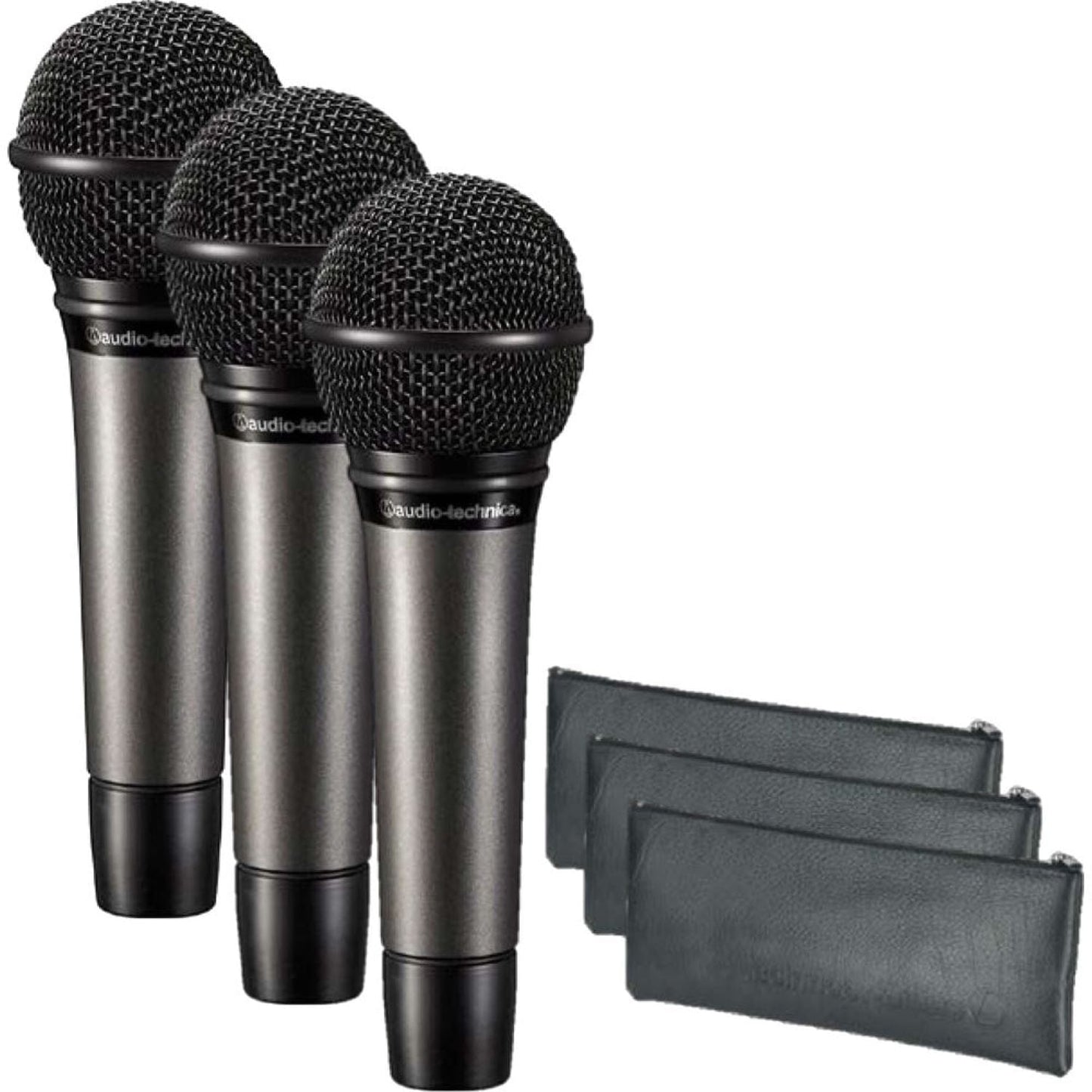 Audio-Technica ATM510PK Vocal Pack with 3x ATM510 Dynamic Microphones / 3x Pouches and Mic Clamps - PSSL ProSound and Stage Lighting