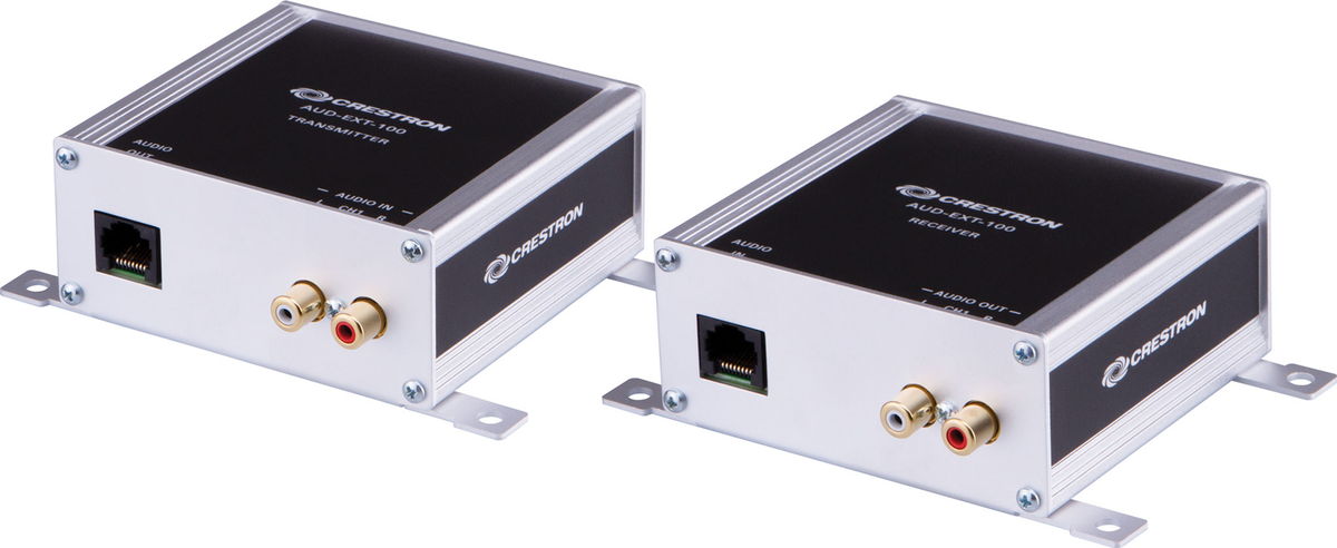 Crestron AUD-EXT-100 Audio over CAT5 Extender for One Unbalanced Stereo Signal