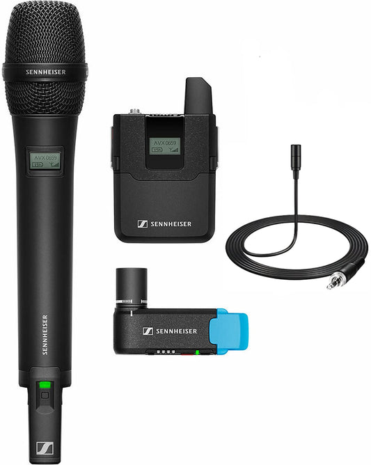 Sennheiser AVX-COMBO SET-4-US Lavalier and Handheld Microphone Set - PSSL ProSound and Stage Lighting