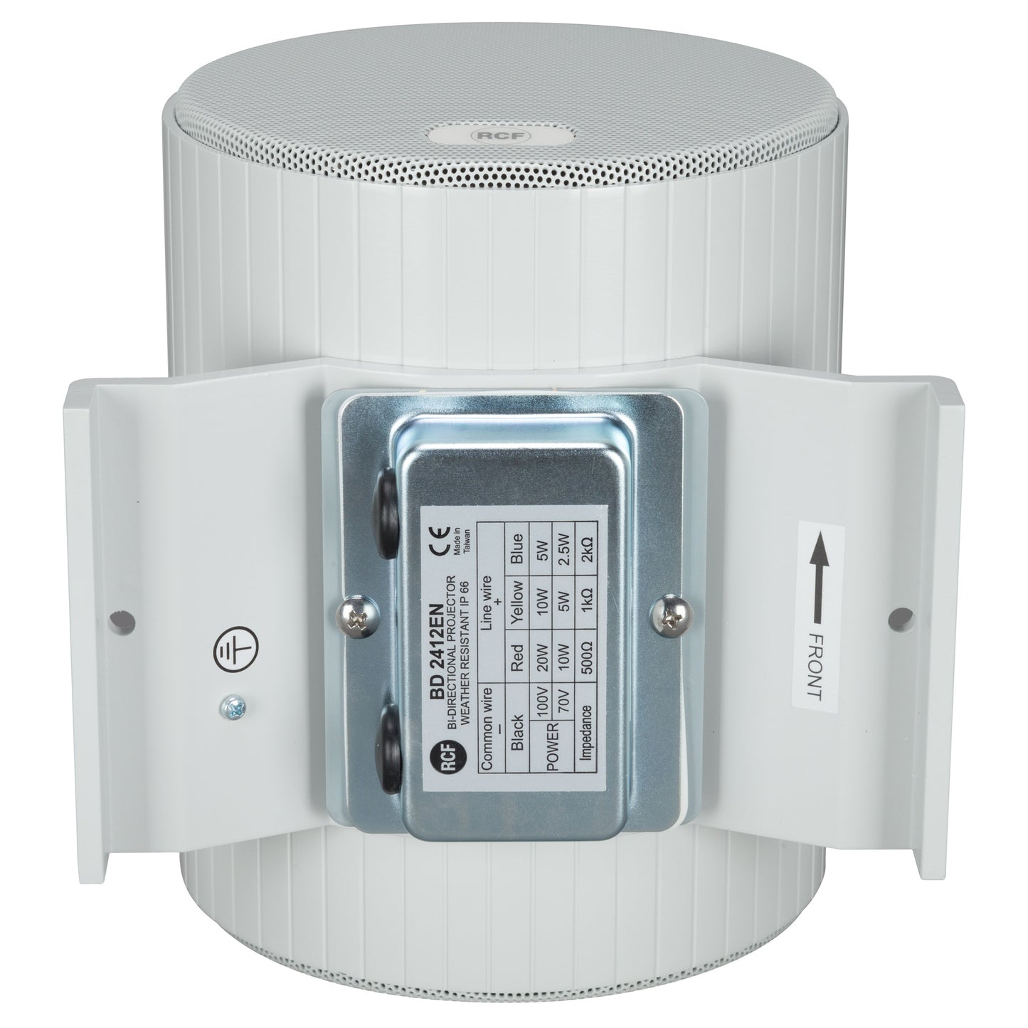 RCF BD 2412EN Bidirectional Sound Projector, Alu., Ip 55, 12W, 70-100V - EN54-24