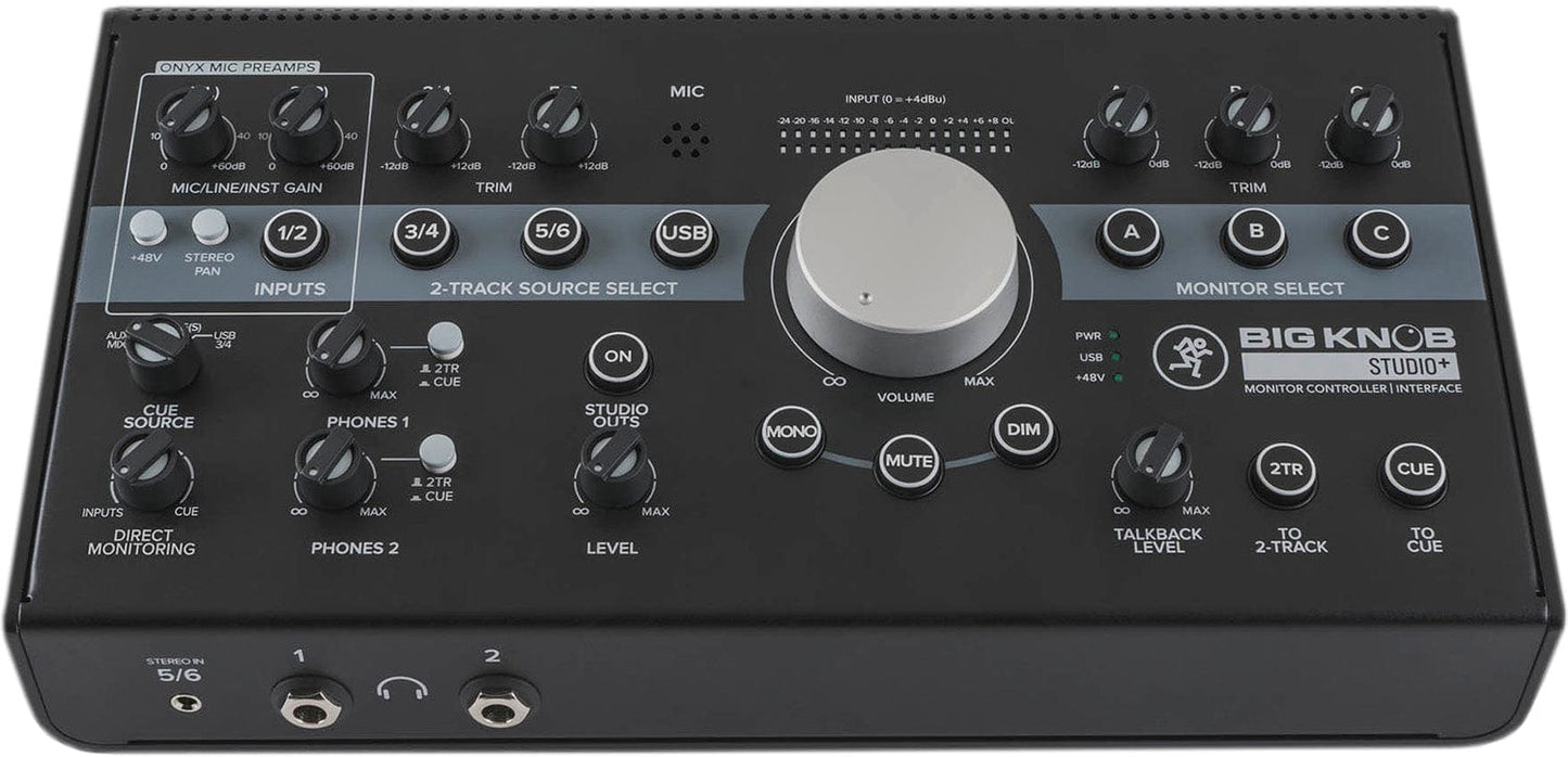 Mackie Big Knob Studio Plus 4x3 Studio Monitor Controller - 192kHz USB I/O - PSSL ProSound and Stage Lighting