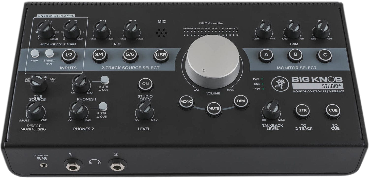 Mackie Big Knob Studio Plus 4x3 Studio Monitor Controller - 192kHz USB I/O - PSSL ProSound and Stage Lighting