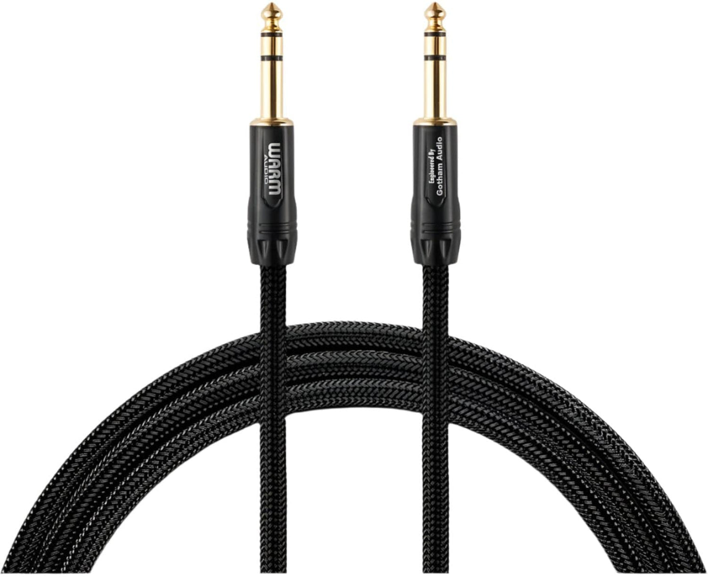 Warm Audio PREM-TRS-3 Premier Gold Series 3 Foot TRS Instrument Cable - Black - PSSL ProSound and Stage Lighting