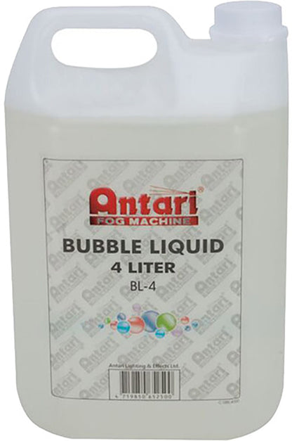 Antari BL-4 4 Liter Bottle of Bubble Fluid - PSSL ProSound and Stage Lighting