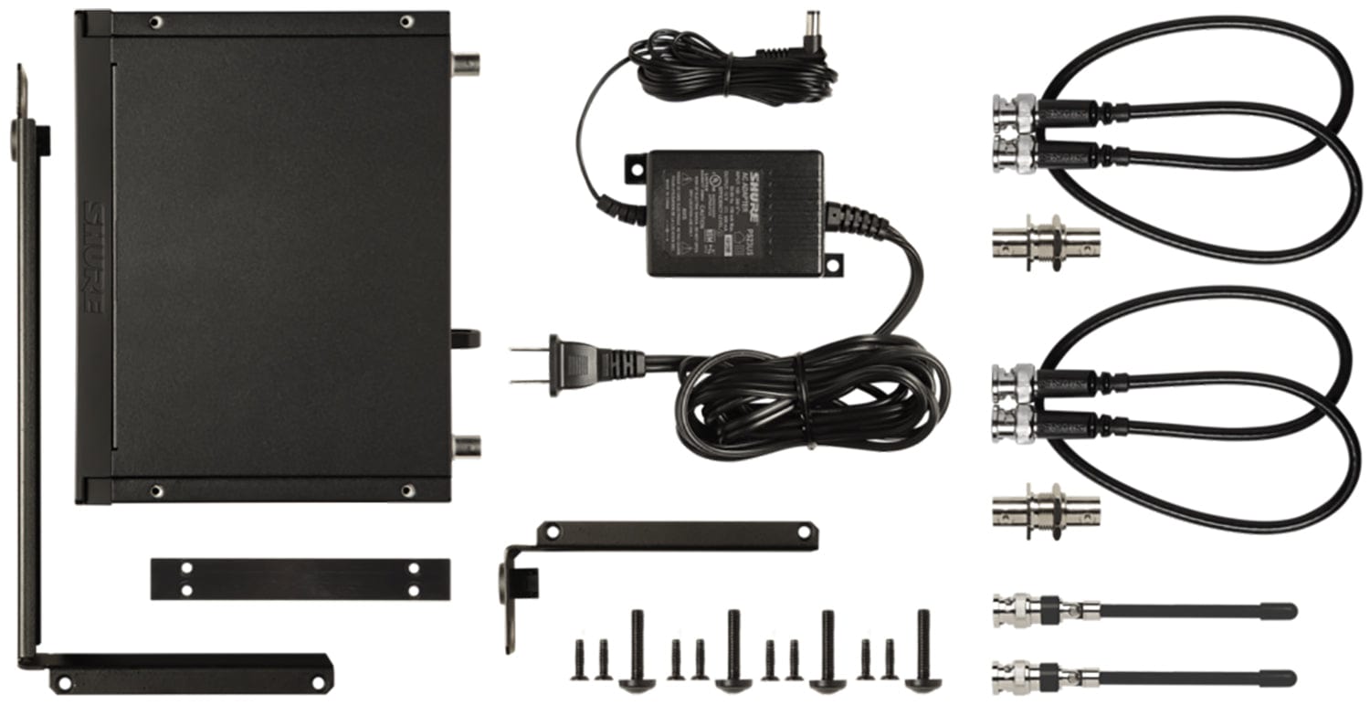 Shure BLX14R Wireless Rack-mount Instrument System w/ Beta 98H/C Clip-on Gooseneck Mic, J11 Band - PSSL ProSound and Stage Lighting