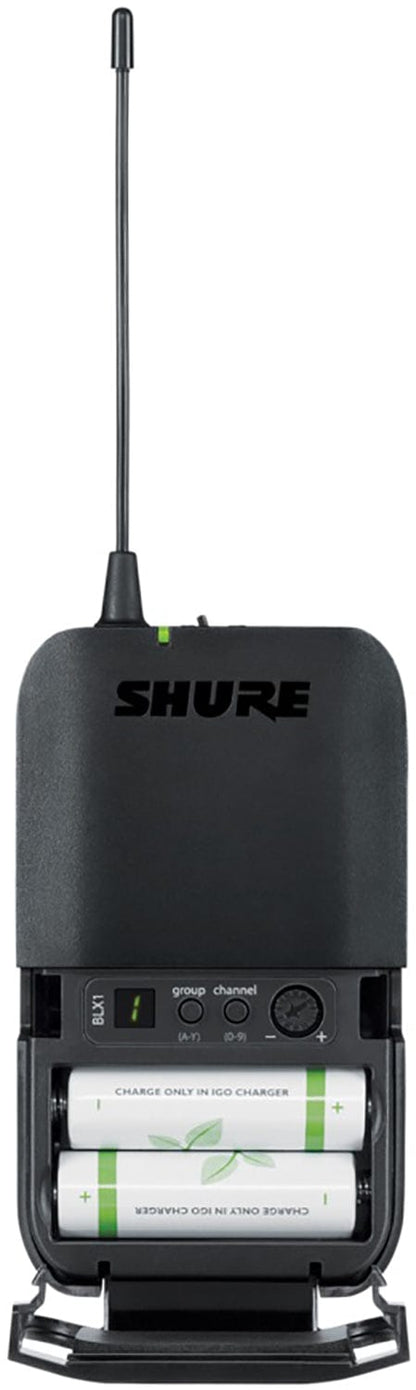 Shure BLX14R Wireless Rack-mount Guitar System, H11 Band - PSSL ProSound and Stage Lighting