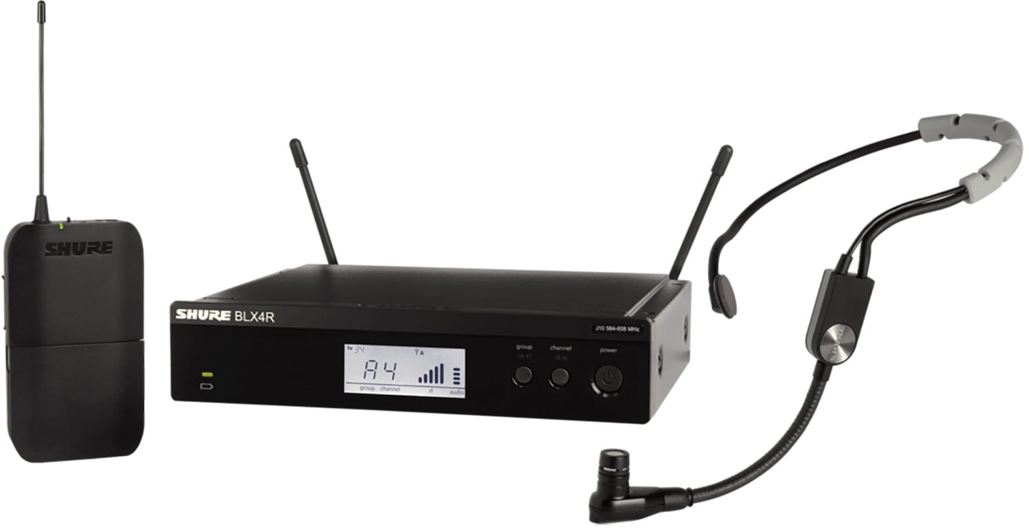 Shure BLX14R Wireless Rack-mount Headset System with SM35 Headset ...
