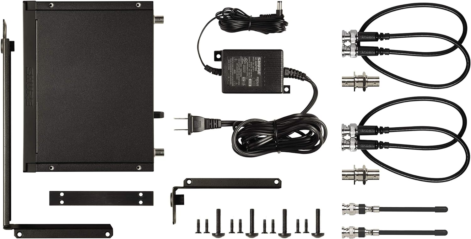 Shure BLX14R Wireless Rack-mount Presenter System w/ WL93 Miniature Lavalier Microphone, H11 Band - PSSL ProSound and Stage Lighting