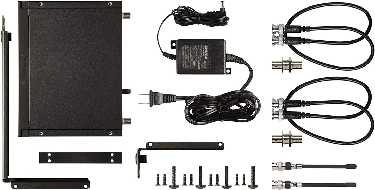 Shure BLX14R Wireless Rack-mount Presenter System w/ WL93 Miniature Lavalier Microphone, J11 Band - PSSL ProSound and Stage Lighting