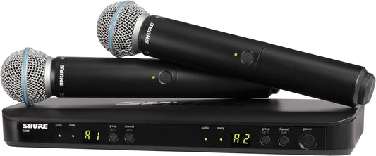 Shure BLX288 Wireless Dual Vocal System w/ two Beta 58A, H9 Band - PSSL ProSound and Stage Lighting