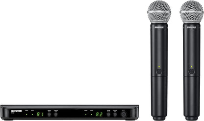 Shure BLX288 Wireless Dual Vocal System w/ two SM58, H11 Band - PSSL ProSound and Stage Lighting
