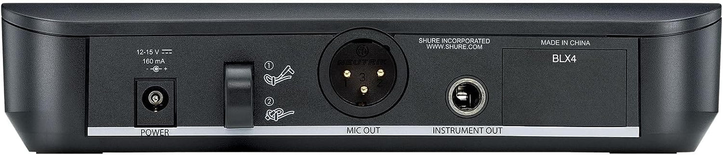 Shure BLX4 Wireless Receiver for BLX Wireless System, H10 Band - PSSL ProSound and Stage Lighting